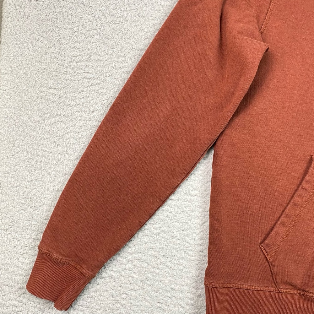 Pact Organic Cotton Hoodie Men's Size M Full Zip Sweatshirt Brick Color Medium * - Picture 9 of 15